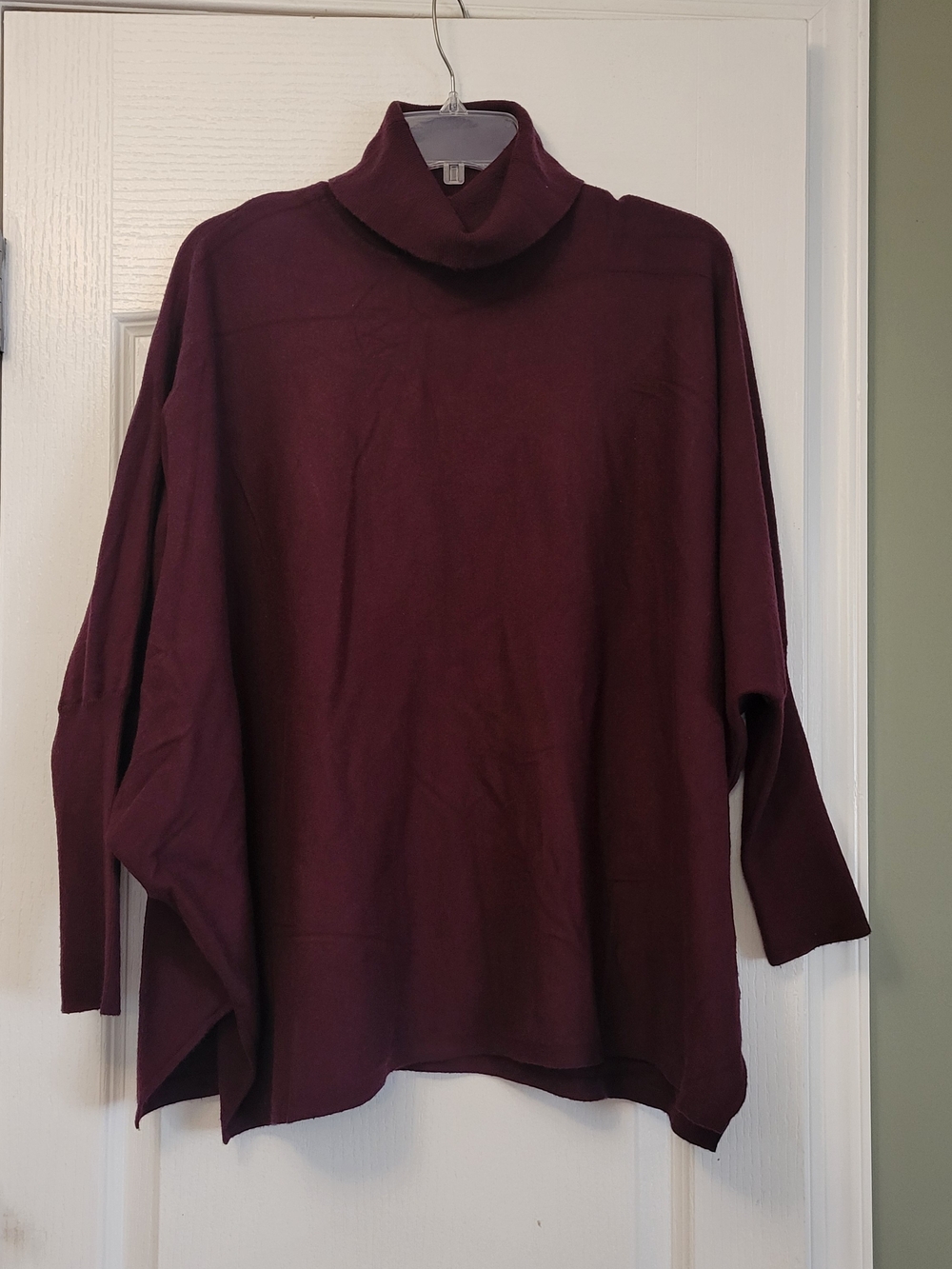 Alfani Burgundy Turtleneck Dolman Sweater Burgundy